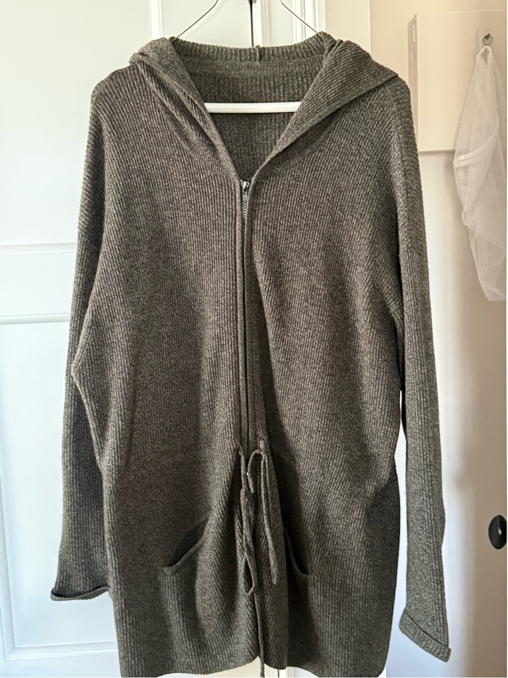 Women’s Hooded Zip Cardigan Sweater - Gray